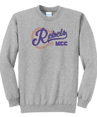 MCC 2025 Baseball/Softball : Port & Company® Core Fleece Crewneck Sweatshirt