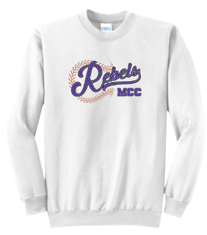 MCC 2025 Baseball/Softball : Port & Company® Core Fleece Crewneck Sweatshirt