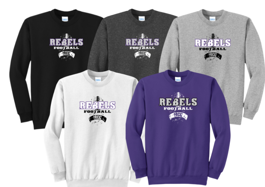 MCC 2025 Football : Port & Company® Core Fleece Crewneck Sweatshirt