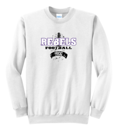 MCC 2025 Football : Port & Company® Core Fleece Crewneck Sweatshirt
