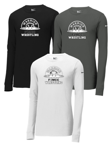 F/MCC 2025 WRESTLING : Nike Dri-FIT Cotton/Poly Long Sleeve Tee
