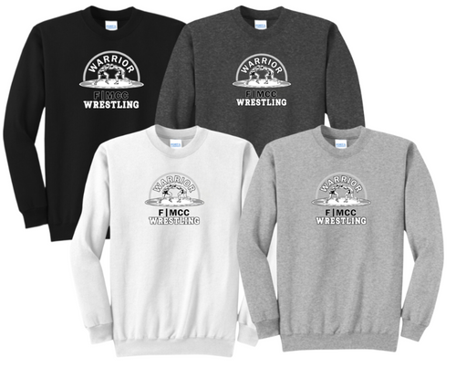 F/MCC 2025 WRESTLING : Port & Company® Core Fleece Crewneck Sweatshirt