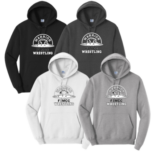 F/MCC 2025 WRESTLING : Port & Company® Core Fleece Pullover Hooded Sweatshirt