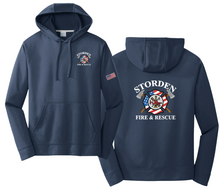 Load image into Gallery viewer, Storden Fire &amp; Rescue : Port &amp; Company Performance Fleece Hoodie