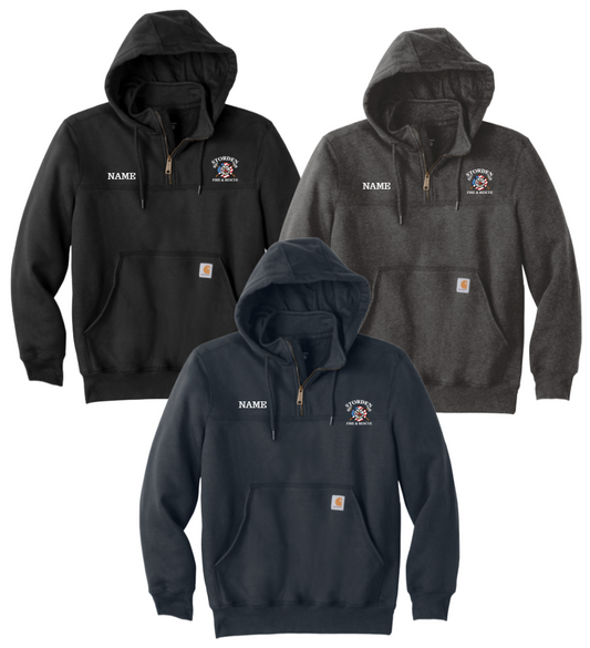 Storden Fire & Rescue : Carhartt® Rain Defender® Paxton Heavyweight Hooded Zip Mock Sweatshirt