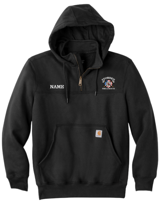 Storden Fire & Rescue : Carhartt® Rain Defender® Paxton Heavyweight Hooded Zip Mock Sweatshirt
