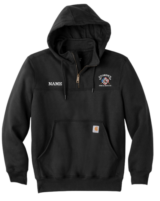 Storden Fire & Rescue : Carhartt® Rain Defender® Paxton Heavyweight Hooded Zip Mock Sweatshirt