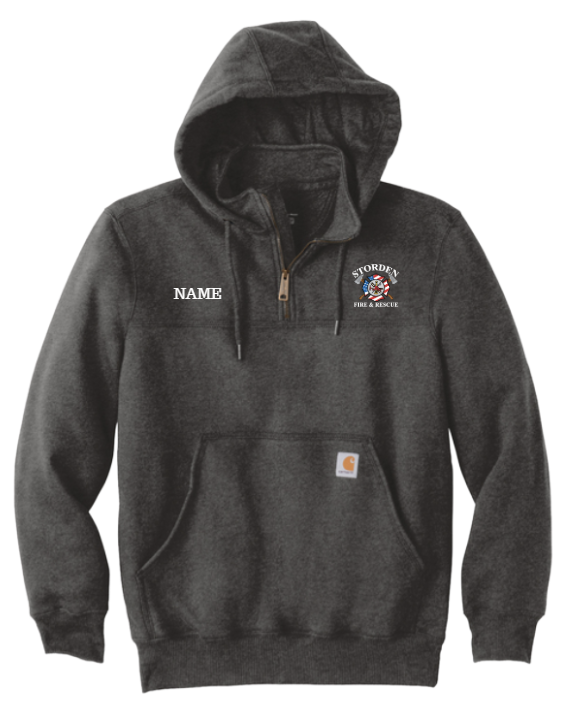 Storden Fire & Rescue : Carhartt® Rain Defender® Paxton Heavyweight Hooded Zip Mock Sweatshirt