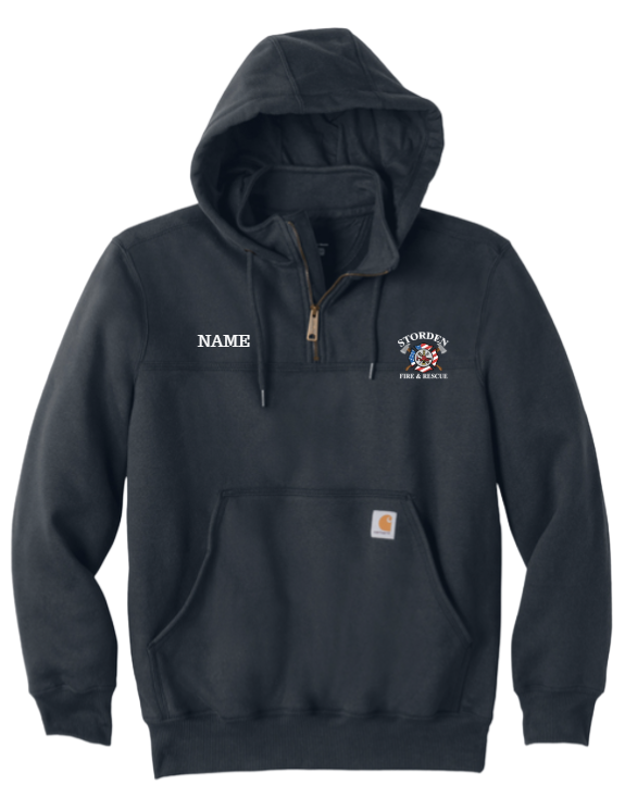 Storden Fire & Rescue : Carhartt® Rain Defender® Paxton Heavyweight Hooded Zip Mock Sweatshirt
