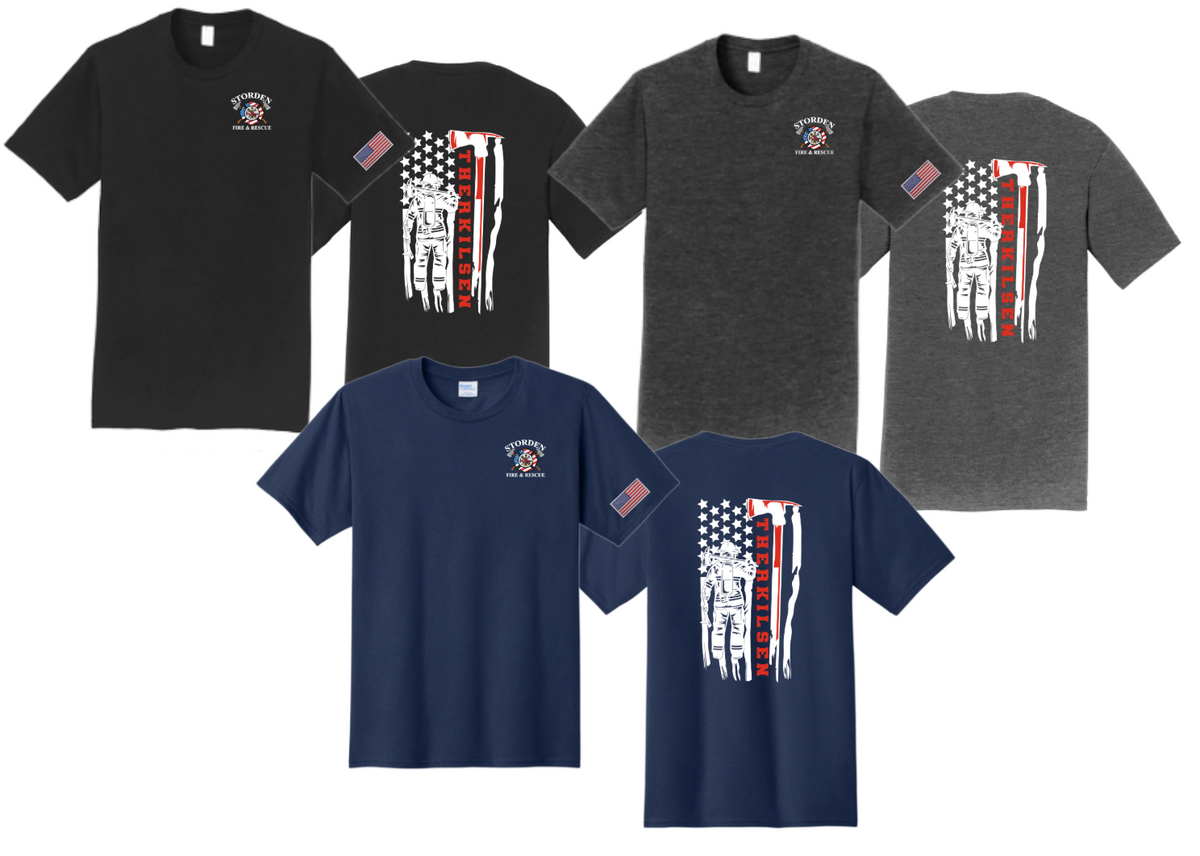 Storden Fire & Rescue : Name/Flag : Port & Company® Fan Favorite™ Tee