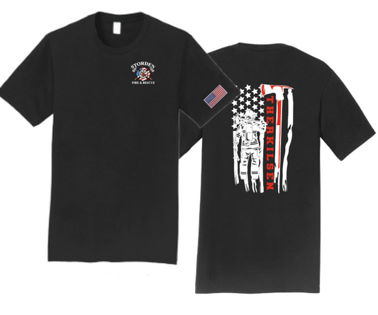Storden Fire & Rescue : Name/Flag : Port & Company® Fan Favorite™ Tee
