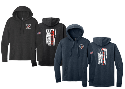Storden Fire & Rescue : Name/Flag : Next Level Apparel Unisex Hoodie