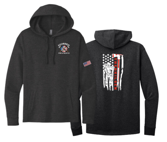 Storden Fire & Rescue : Name/Flag : Next Level Apparel Unisex Hoodie