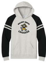 Load image into Gallery viewer, 2026 WG Loggers : Design 3 : Jerzees® Unisex NuBlend® Varsity Colorblock Hooded Sweatshirt