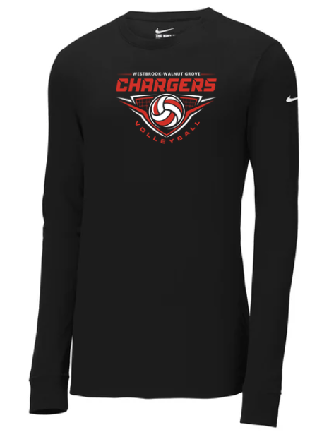 2026 WWG Volleyball : Nike Dri-FIT Cotton/Poly Long Sleeve Tee