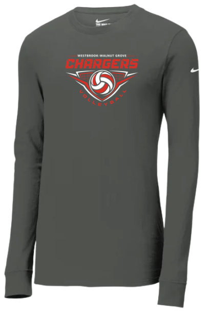 2026 WWG Volleyball : Nike Dri-FIT Cotton/Poly Long Sleeve Tee