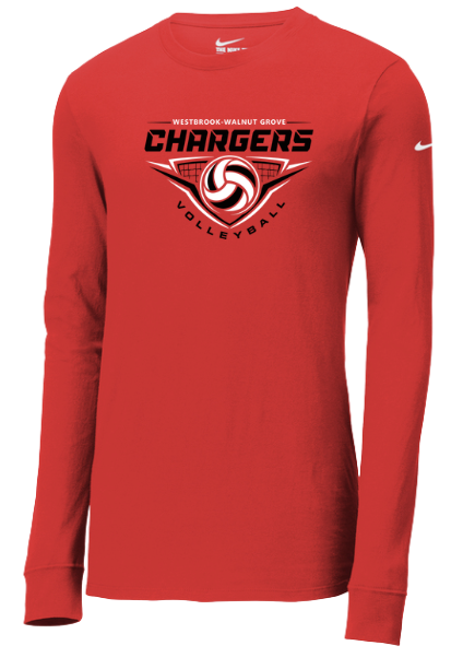 2026 WWG Volleyball : Nike Dri-FIT Cotton/Poly Long Sleeve Tee
