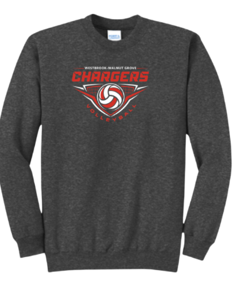 2026 WWG Volleyball: Port & Company® Core Fleece Crewneck Sweatshirt