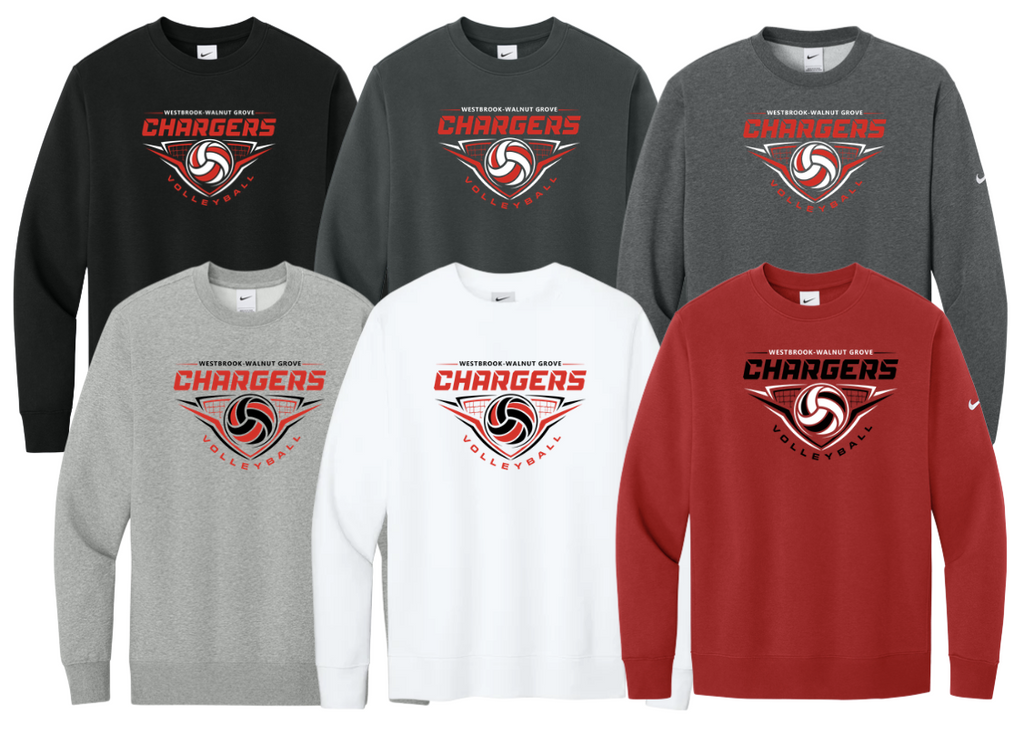 2026 WWG Volleyball : Nike Club Fleece Crew