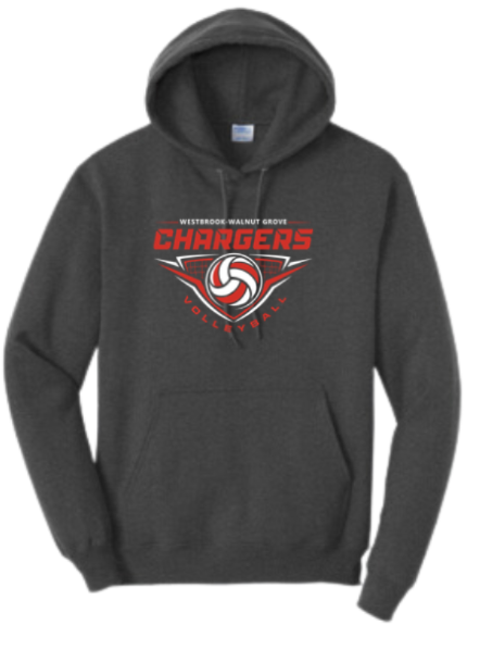 2026 WWG Volleyball  : Port & Company® Core Fleece Pullover Hooded Sweatshirt