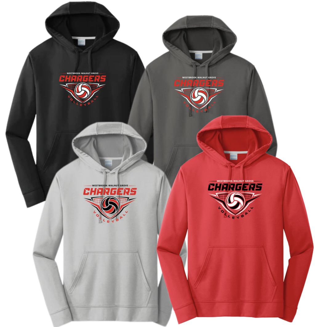 2026 WWG Volleyball  : Port & Company Performance Fleece Hoodie