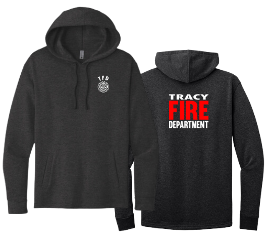 Tracy Fire Department : Red Fire : Next Level Apparel Unisex Hoodie