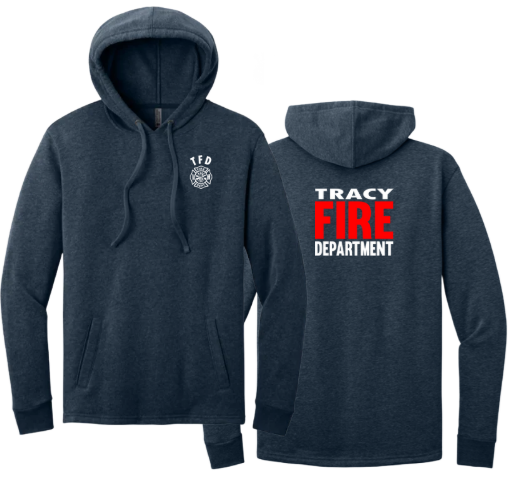 Tracy Fire Department : Red Fire : Next Level Apparel Unisex Hoodie