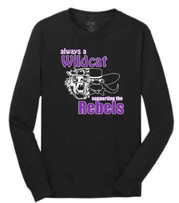 Wildcat/Rebels Anniversary : Port & Company® Long Sleeve Core Cotton Tee