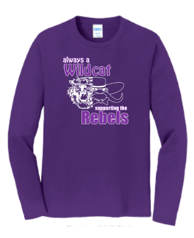Wildcat/Rebels Anniversary : Port & Company® Long Sleeve Core Cotton Tee