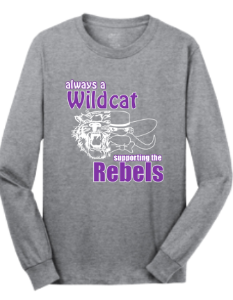 Wildcat/Rebels Anniversary : Port & Company® Long Sleeve Core Cotton Tee