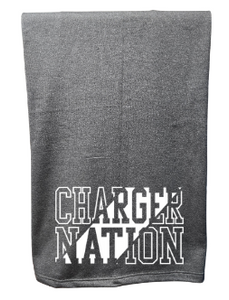 Westbrook Area Pool : Blanket Fundraiser : Fleece Sweatshirt Blanket (Chargers)