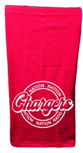 Load image into Gallery viewer, Westbrook Area Pool : Blanket Fundraiser : Fleece Sweatshirt Blanket (Chargers)