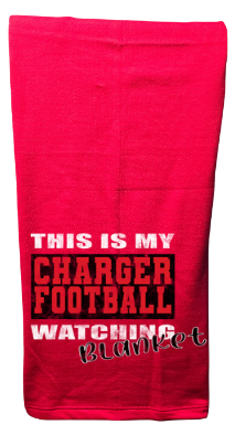Westbrook Area Pool : Blanket Fundraiser : Fleece Sweatshirt Blanket (Chargers)