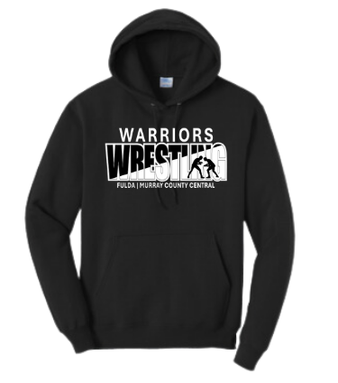 F/MCC Warrior Wrestling 2024 : Port & Company® Core Fleece Pullover Hooded Sweatshirt