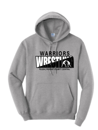 F/MCC Warrior Wrestling 2024 : Port & Company® Core Fleece Pullover Hooded Sweatshirt