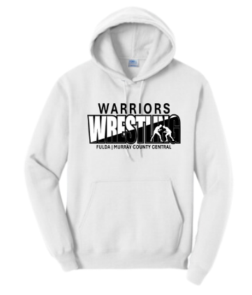 F/MCC Warrior Wrestling 2024 : Port & Company® Core Fleece Pullover Hooded Sweatshirt
