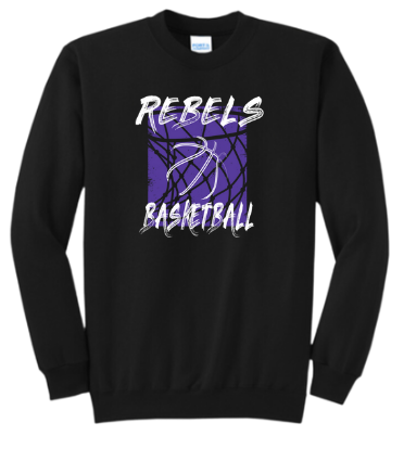 MCC 2024 Basketball  : Port & Company® Core Fleece Crewneck Sweatshirt (BB Hoop)