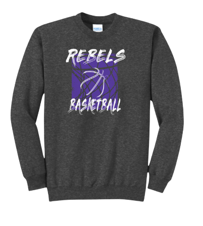 MCC 2024 Basketball  : Port & Company® Core Fleece Crewneck Sweatshirt (BB Hoop)