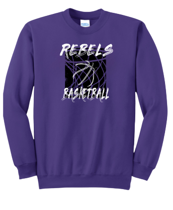 MCC 2024 Basketball  : Port & Company® Core Fleece Crewneck Sweatshirt (BB Hoop)