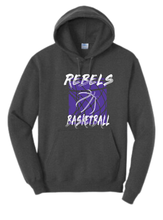 MCC 2024 Basketball : Port & Company® Core Fleece Pullover Hooded Sweatshirt (BB Hoop)