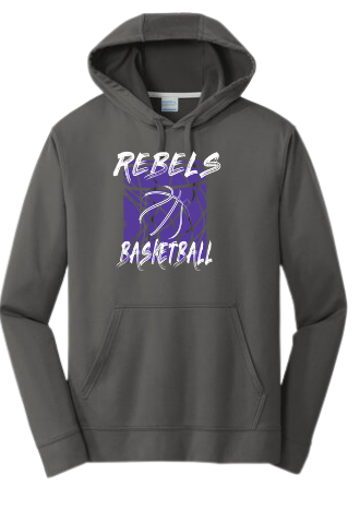 MCC 2024 Basketball : Port & Company Performance Fleece Hoodie (BB Hoop)