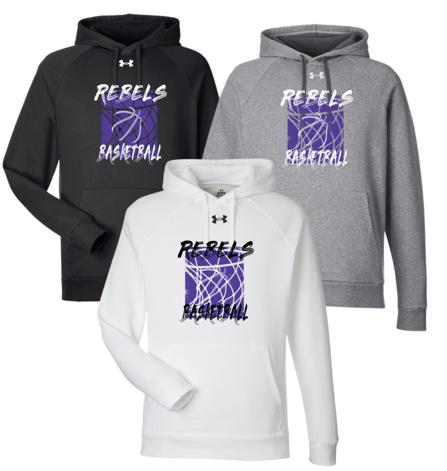 MCC 2024 Basketball : Under Armour Rival Fleece Hooded Sweatshirt (BB Hoop)