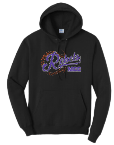 MCC 2025 Baseball/Softball : Port & Company® Core Fleece Pullover Hooded Sweatshirt