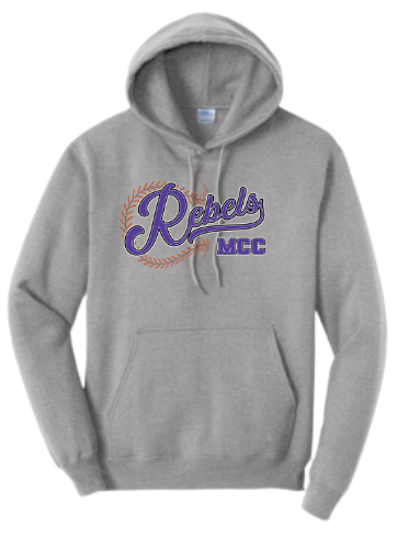MCC 2025 Baseball/Softball : Port & Company® Core Fleece Pullover Hooded Sweatshirt