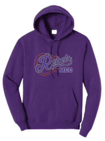 MCC 2025 Baseball/Softball : Port & Company® Core Fleece Pullover Hooded Sweatshirt