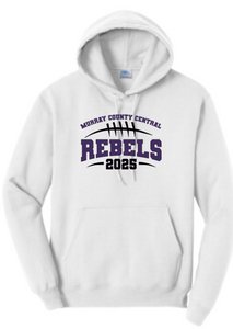 MCC 2025 Football Booster Fundraiser : Port & Company® Core Fleece Pullover Hooded Sweatshirt