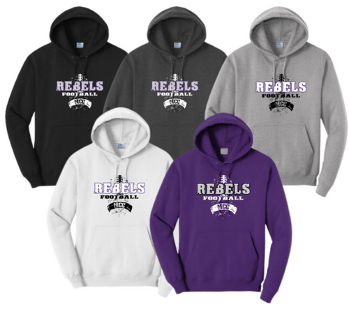 MCC 2025 Football : Port & Company® Core Fleece Pullover Hooded Sweatshirt