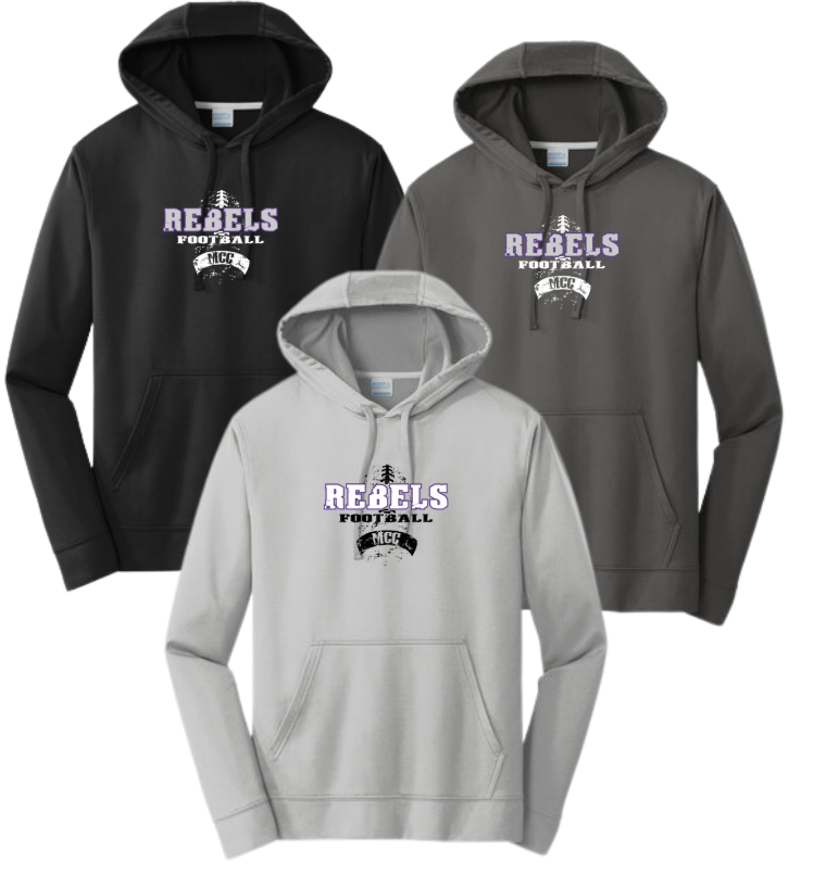 MCC 2025 Football : Port & Company Performance Fleece Hoodie