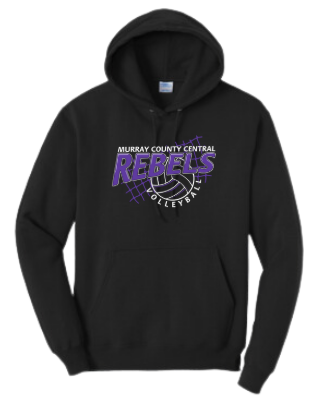 MCC 2025 Volleyball: Port & Company® Core Fleece Pullover Hooded Sweatshirt