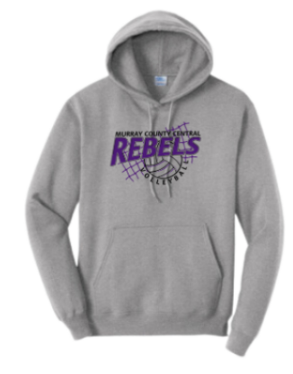 MCC 2025 Volleyball: Port & Company® Core Fleece Pullover Hooded Sweatshirt